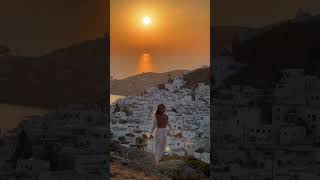the best sunset in Ios Greece 🇬🇷  moments of pure magic ✨