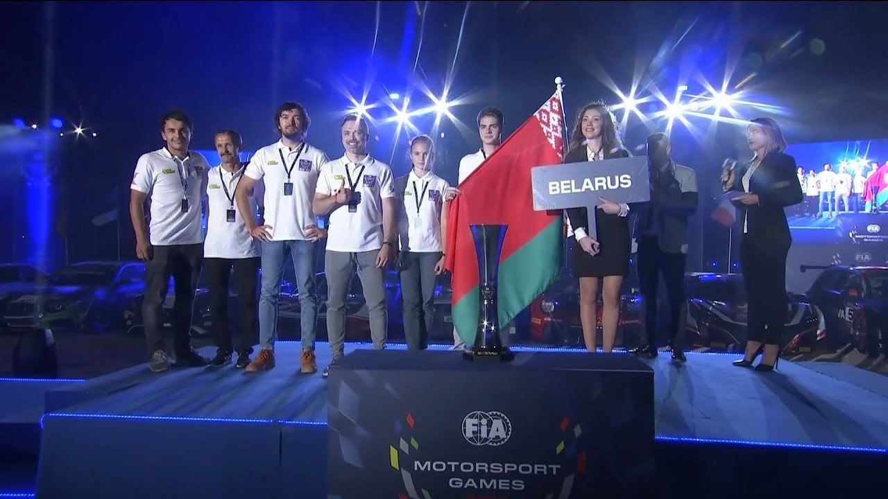 Сборная Беларуси на открытии FIA Motorsport Games 2019)