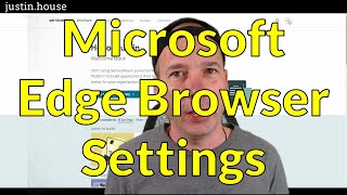 Microsoft Edge Browser Settings