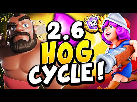 12 WIN GRAND CHALLENGE with 2.6 HOG CYCLE! - CLASH ROYALE