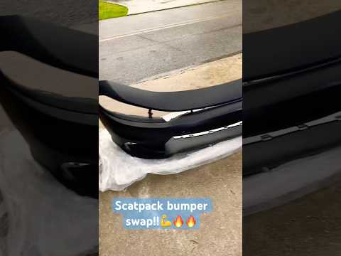 Scatpack front bumper swap on Dodge charger R/T🔥🔥💪#scatpack #dodgecharger #fyp #shortvideos