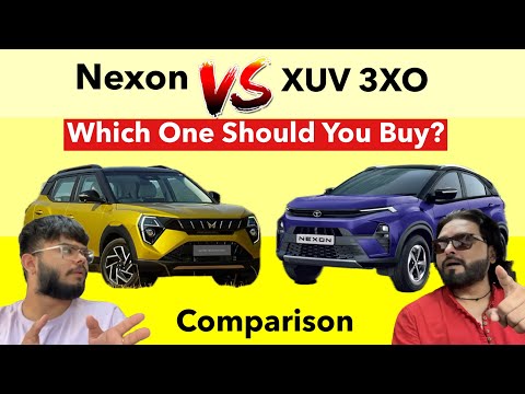XUV 3XO Vs NEXON 🔥Which one should you buy? इनमे Confused हो तो ये देखलो 🫵🏻