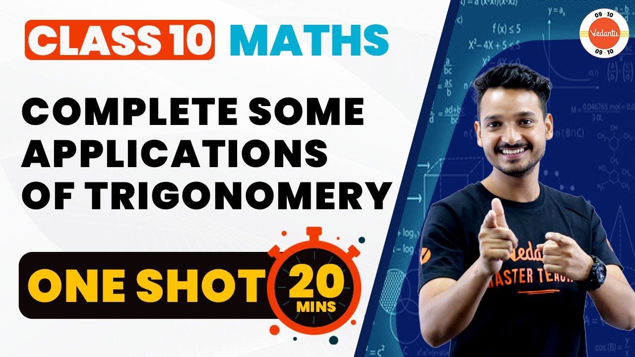 Complete Some Applications of Trigonometry in 20 mins | CBSE Class 10 Maths