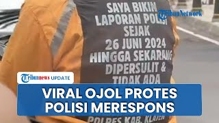 Akhirnya Polres Klaten Respons Driver Ojol Sindir Kinerja Polisi yang Ditempel di Jaket