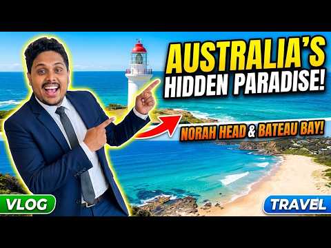 ඕස්ට්‍රේලියාවේ ලස්සනම වෙරළ තීරයක්: Norah Head Lighthouse සහ Bateau Bay Trip! | Sydney, Australia