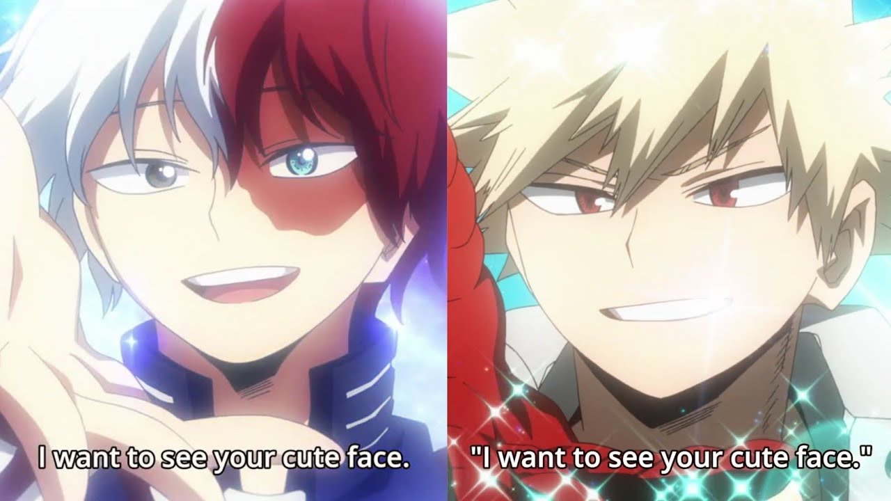 I want to see your cute face Todoroki & Bakugo imitating Illusion | Boku no Hero Academia S4 Ep 17