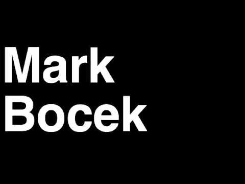 How to Pronounce Mark Bocek Lightweight Fighter UFC MMA TKO KO Knock Out Punch Hit