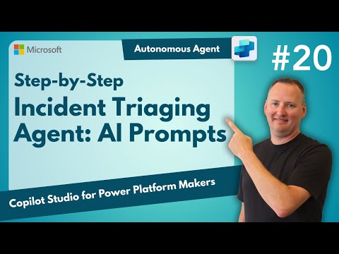 Incident Reporting Agent | Building an Autonomous Agent step-by-step | Using AI Prompts | EP20 Incident Reporting Agent | Building an Autonomous Agent step-by-step | Using AI Prompts | EP20