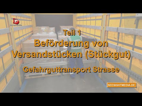 Gefahrgut - Ausbildung 1.3 ADR 2023 - Transport von Versandstücken ( Stückgut )