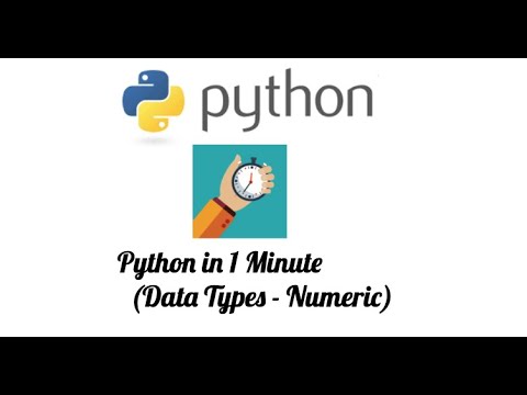 Python In 1 Minute Numeric Data Types