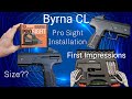 Byrna CL Pro Sight Install And First Impressions