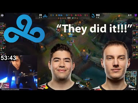 C9 IWillDominate Reacts To The Moment C9 Beats Rogue To Make It To Quarter Finals At Worlds!!!