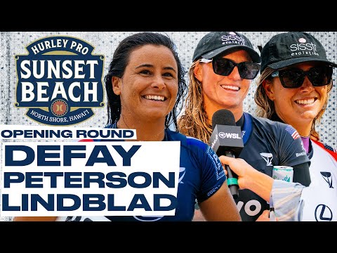 Johanne Defay, Lakey Peterson, Sawyer Lindblad | Hurley Pro Sunset Beach 2024 - Opening Round