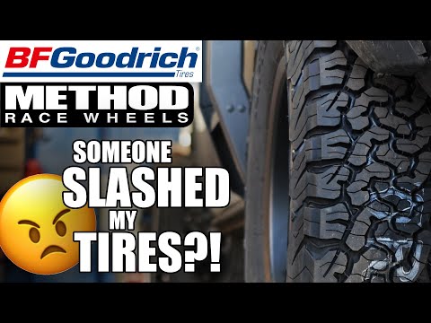 My Tires Were Slashed! New Badass Method Rims and BF Goodrich Tires!