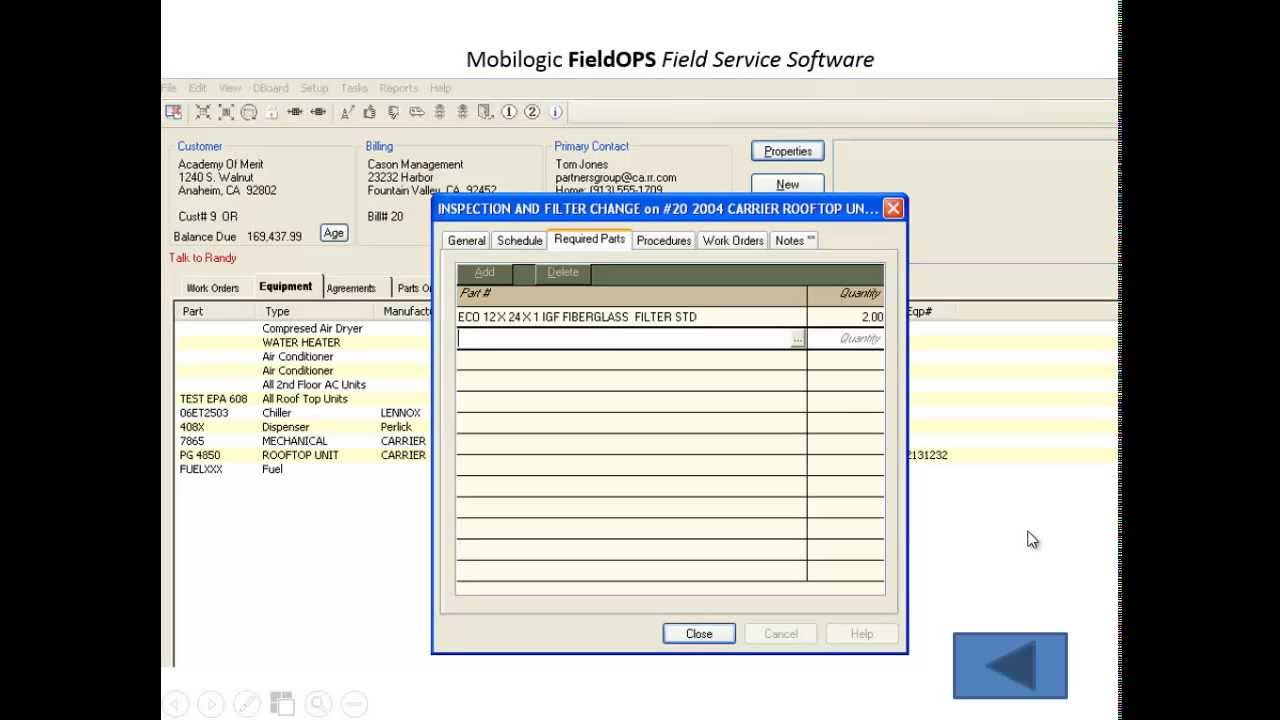 HVAC Service Dispatch Scheduling Service Software
