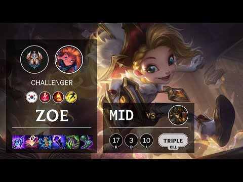 Zoe Mid vs Cassiopeia - KR Challenger Patch 11.20