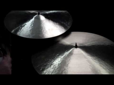 22 & 20 OSC Rides, 2211g & 1835g - Handcrafted cymbals by Craig Lauritsen