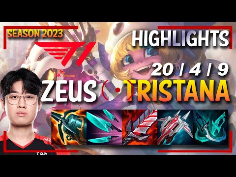 T1 Zeus TRISTANA Top - HIGHLIGHTS - KR SoloQ Ranked