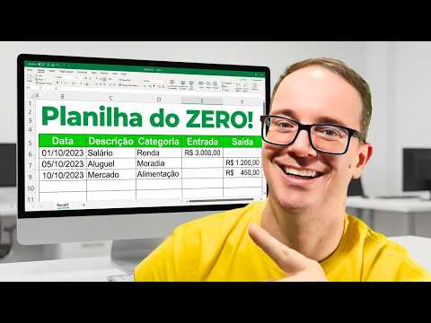 Como Fazer Planilha no Excel do ZERO para Controle Financeiro (Guia Iniciantes)