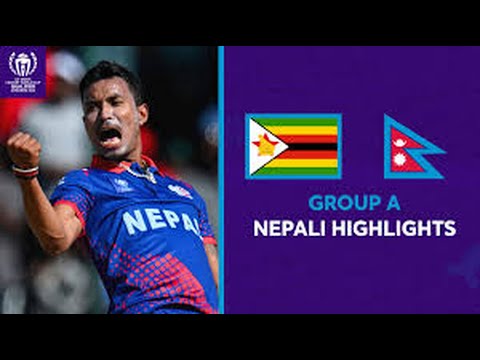 Nepal vs Zimbabwe Highlights 2023 | ICC World Cup Qualifier – Full Match Highlights