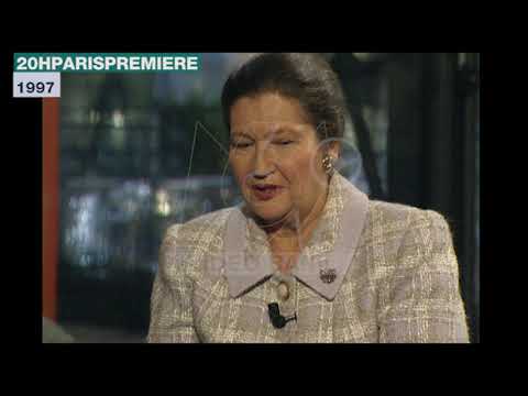 Extrait archives M6 Video Bank // Simone Veil 20H Paris Première (1997)