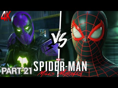 Marvel Spider-Man Miles Morales Walkthrough Gameplay PS4 4K PART 21#viral #marvel