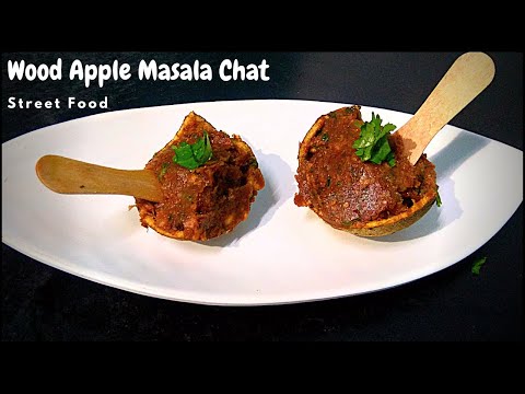 Wood Apple Masala Bel Chat Recipe in Tamil| Vilam Pazham Chat| Street Chat Recipe| Woodapple Recipe