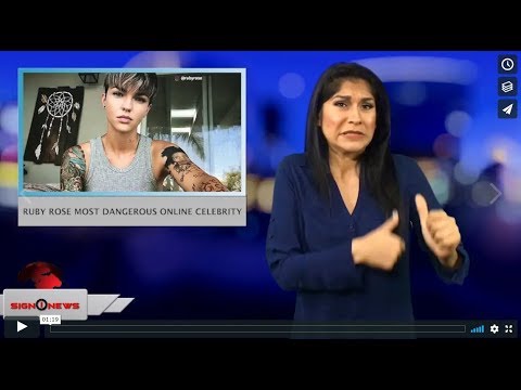 Ruby Rose most dangerous online celebrity (ASL - 10.2.18)