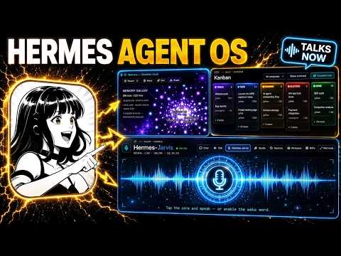 Video Thumbnail: Hermes: Agent OS + Obsidian + FREE Apis + WebUI!