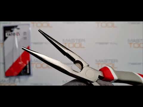 Тонкогубцы YATO 200 мм, никелированные (YT-2018) - инструменты для работы Тонкогубцы YATO 200 мм, никелированные (YT-2018) - инструменты для работы