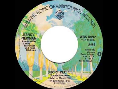 1978 HITS ARCHIVE: Short People - Randy Newman (a #1 record--stereo 45)