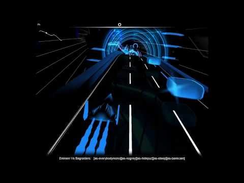 The White Panda - Shooting Superstars (Eminem vs. Bag Raiders Mash-up) Audiosurf Music Video
