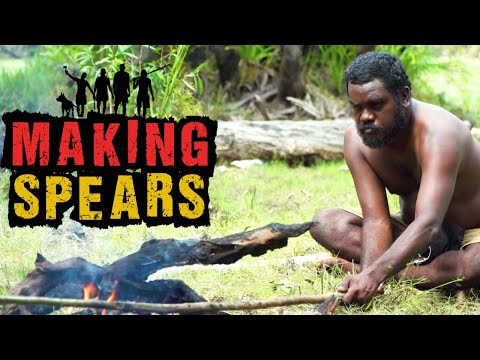 Making Spears to Hunt Crocodiles using Traditional Methods and Garbage Dump!