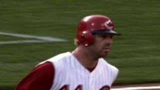 LAD@CIN: Adam Dunn hits a tape-measure shot to center