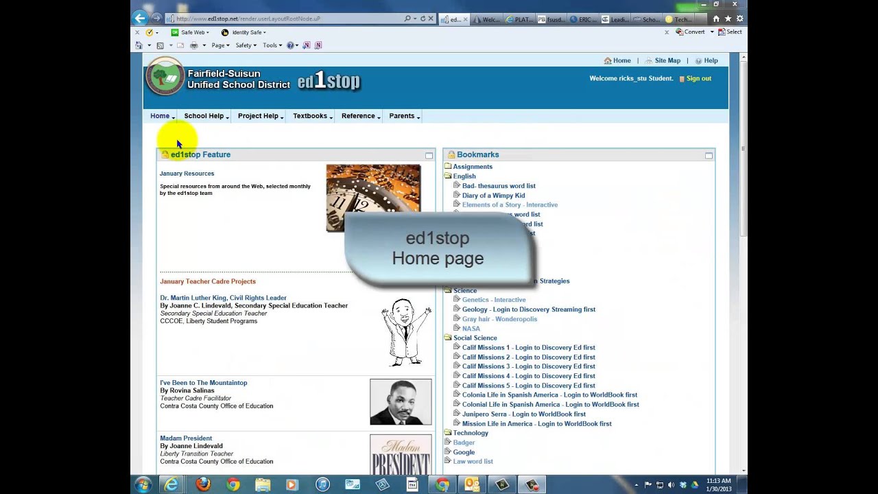 ed1stop Student and Parent Login