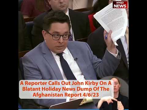 CBS's Ed O'Keefe Calls Out John Kirby On A Blatant Holiday News Dump Of The Afghanistan Report