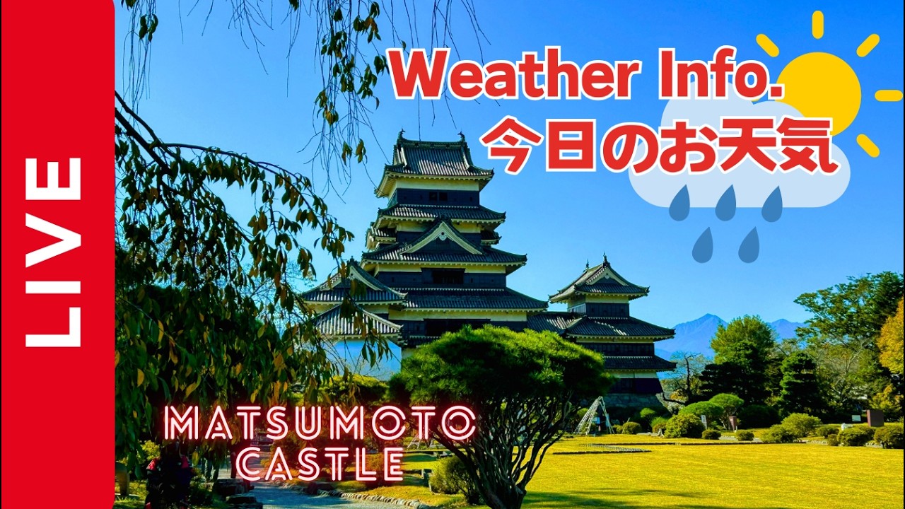 Live webcam view of Matsumoto Castle Garden Path