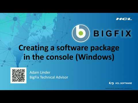 Criando um pacote de software no console BigFix usando o assistente de distribuição de software