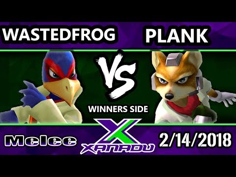 S@X 241 Melee - WastedFrog (Falco) Vs. Plank (Fox) - SSBM Winners Bracket - Smash Melee