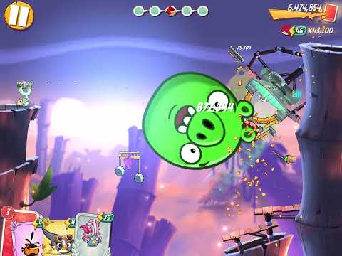 Angry birds 2: level 514 (Bamboo Forest/ Gravity Grove)