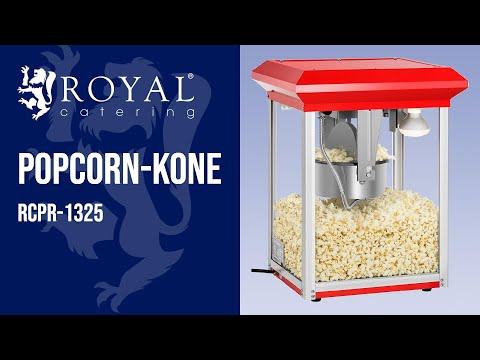 video - Popcorn-kone - punainen - 8 oz