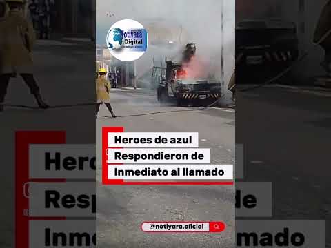 Camión cesta del municipio Independencia se incendió en labores de trabajos