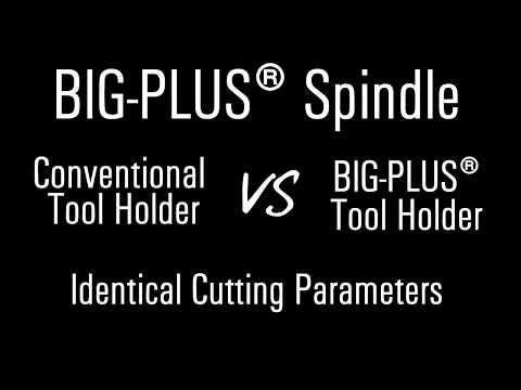 Big-plus tool holder vs. conventional tool holder