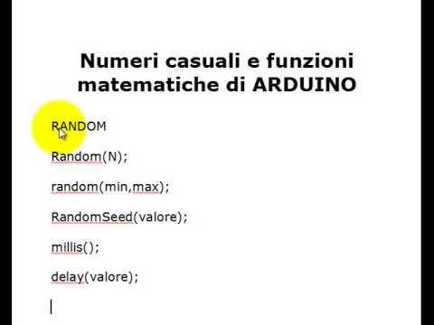 Arduino: le funzioni matematiche
