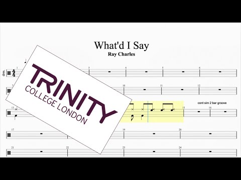 What'd I Say Trinity Grade 7 Drums