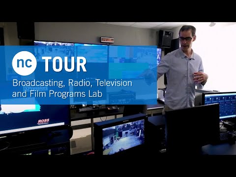 NC Tour ~ Broadcasting, Radio, Television and Film programs lab tour