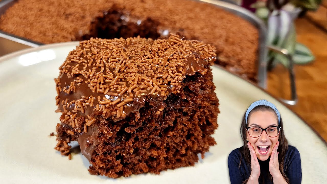 Bolo de brigadeiro perfeito! Fofinho, fácil e delicioso!!