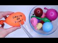MAKING SLIME WITH BALLOONS! Balloon Popping - Guess the color inside challenge!