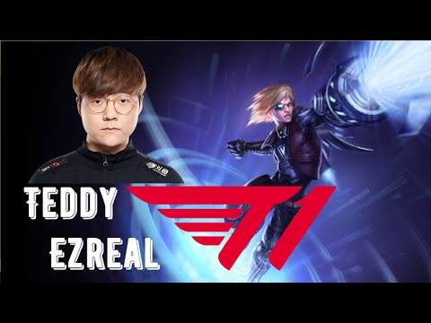 T1 Teddy picks Ezreal vs Aphelios - Adc Matchup