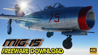 MiG 15 Freeware Model + Download FS2020 4K